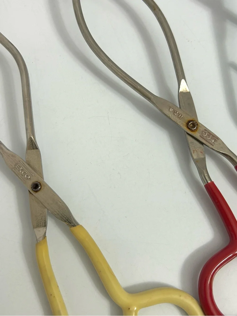 Vintage Ekco Tongs lot (2) 10” & 1 (8”)